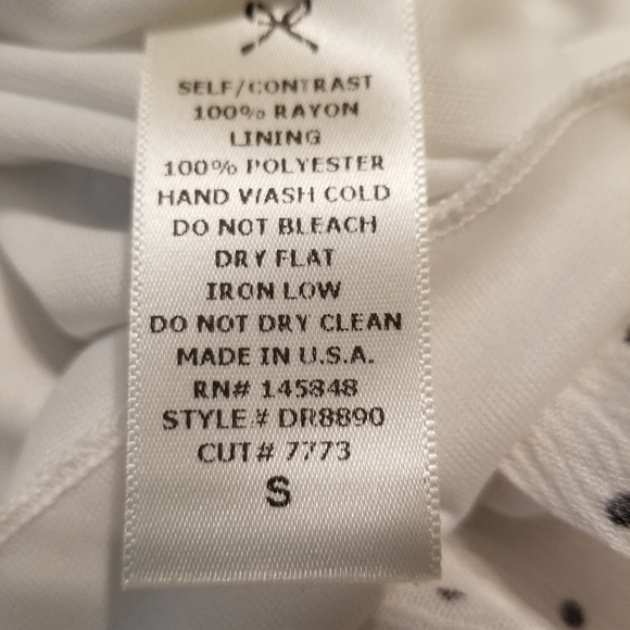 Black & White ruffled polka dot dress - Picture 5 of 5